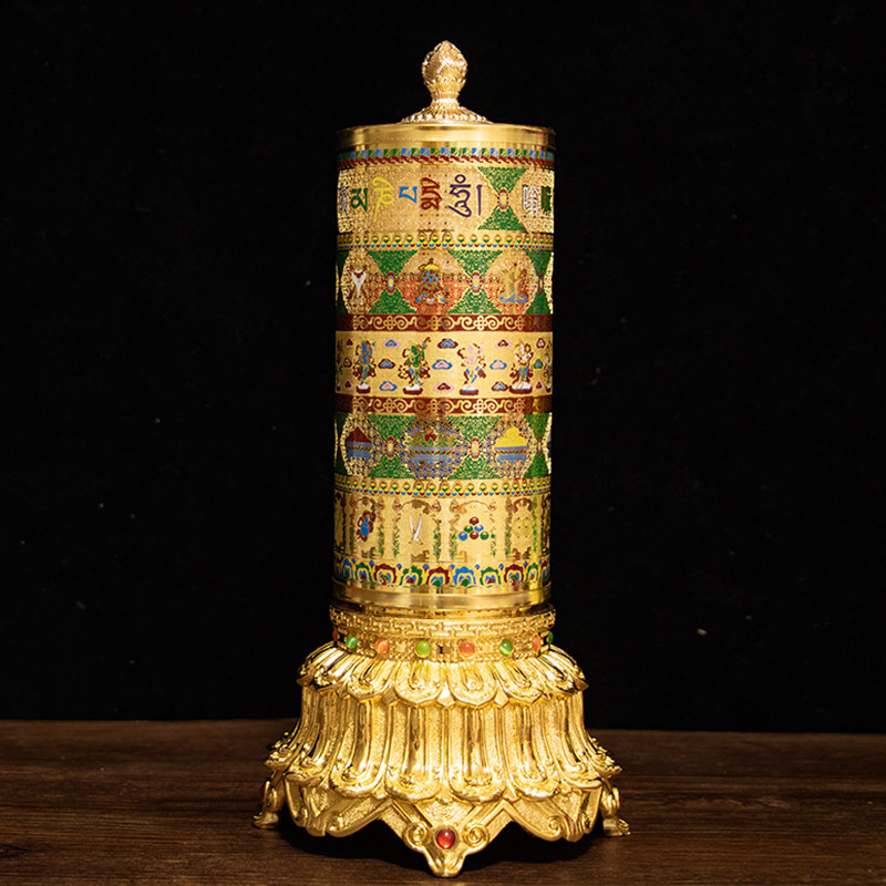 Spot Tang Dorsphincter Auspicious Ruyi Household Electric Transfer Via Wheel Warp Drum to Lead Courtesy Delicate Tabletop Pendulum