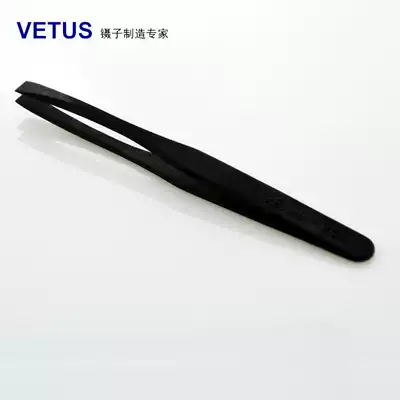 VETUS 704 flat head tweezers plastic conductive carbon fiber clamping tool Tweezers dust-free purification plastic tweezers