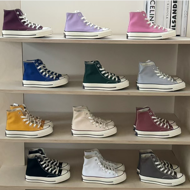 Kuang Shoes, 1970S Canvas Shoes, Retro Low-Top Black High-Top Student Shoes, Putian Shoes, Trendy Sneakers for Men and Women Kuang Shoes, 1970S Canvas Shoes, Retro Low-Top Black High-Top Student Shoes, Putian Shoes, Trendy Sneakers for Men and Women
