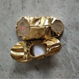 Мягкие золотые танцующие туфли, мягкая подошва, для выступлений, Индия