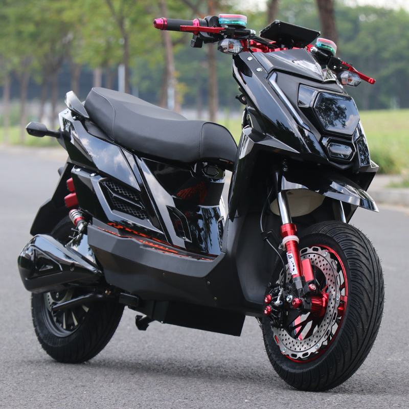 Julong Electric Vehicle's New Model Delivery Scooter, 72V Electric Motorcycle for Adults, Long-Distance High-Speed Electric Motorbike