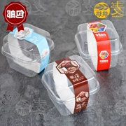 Sản phẩm mới cho con bú bánh mousse pudding kem cốc vuông tròn vỉ vỉ với thẻ đặt hộp trái cây tươi