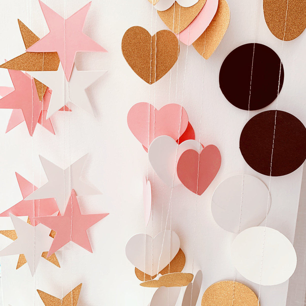 Baby one-year-old party star pull flag children's birthday decoration background wall scene layout hundred days princess package