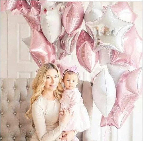 18 Inch Pentagram Shaped Aluminum Film Balloon Stars Aluminum Foil Balloon Birthday Party Wedding ALUMINUM FOIL BALLOON