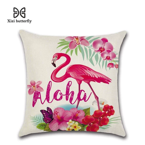 Фламинго на тематике тематическая подушка на подушке подушки