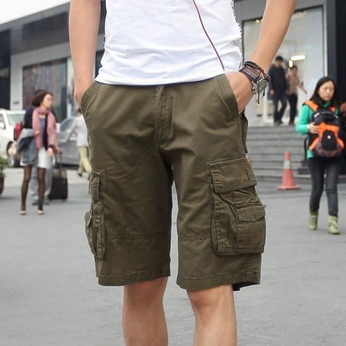 2017 Мужские короткие шорты больших размеров, мужские шорты, армейские шорты-карго