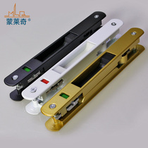 Monlaiqi 90 type old-fashioned sliding door hook lock Push-pull window strip double-sided lock buckle lock Aluminum alloy door and window hook lock