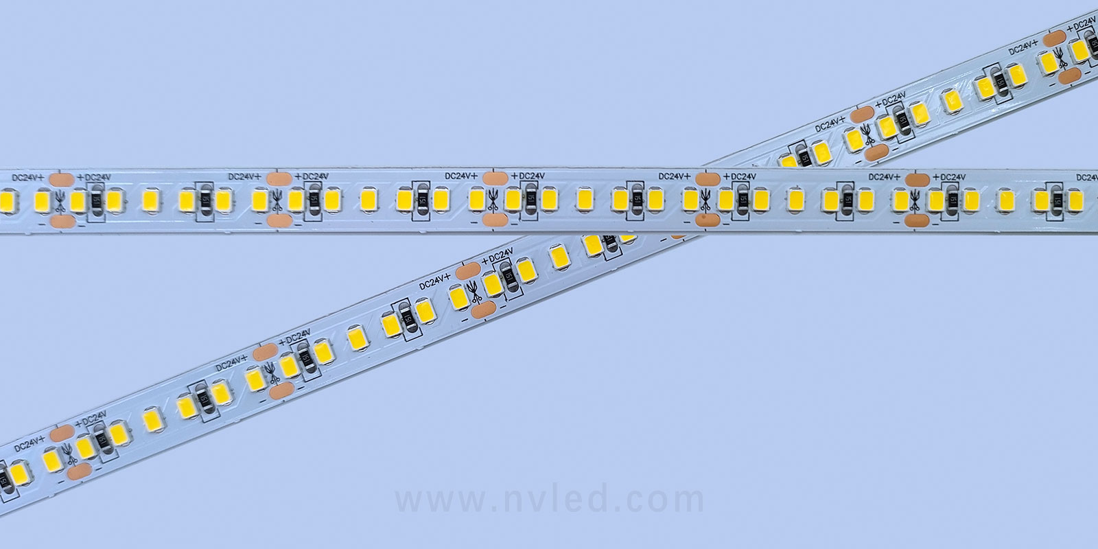 2835 120 Leds/M 5mm PCB Warm White LED Strip