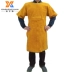 Da bò nguyên chất hàn tạp dề thợ hàn chống ăn mòn hàn quần áo bảo hộ quần áo làm việc chịu mài mòn cách nhiệt chống cháy ủi do bao ho lao dong 