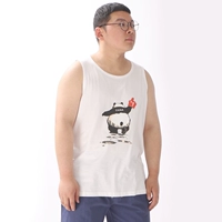 Ông và ông Xiong / Tide mùa hè Kích thước lớn Cotton chất lượng cao Panda Trung Quốc In áo không tay - Áo vest cotton áo ba lỗ tanktop nam