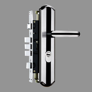 Universal mechanical large door lock stainless steel door lock with domestic hardware anti-theft lock core tool handle