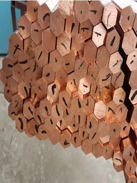 T2 Copper Hexagonal Rod Hexagonal Rod Copper Hexagonal Rod Side Length 8 10 12 14 18 20-36