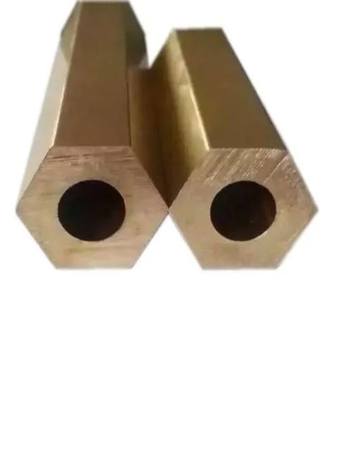 H59 Hexagonal Brass Tube, Hollow Hexagonal, Hexagonal Copper Tube, Thickened Hexagonal Rod with Inner Round Hole, S14-S60