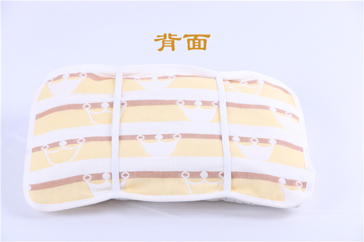 Khăn gối trẻ em Khăn gạc sáu lớp có dây cao su cố định đai chống rụng có thể được cố định Mẫu giáo cho bé Khăn gối bé Ý tưởng từ khóa