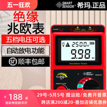 Megohmmeter 500V high voltage electronic megger 1000V electrical high resistance meter 2500V insulation resistance tester