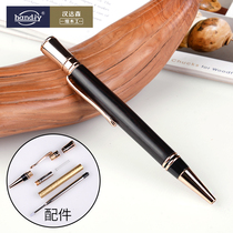 Pen accessories diy homemade wooden pen Executive signature pen ballpoint pen Water-based pen Wood spin pen kit plated with real gold