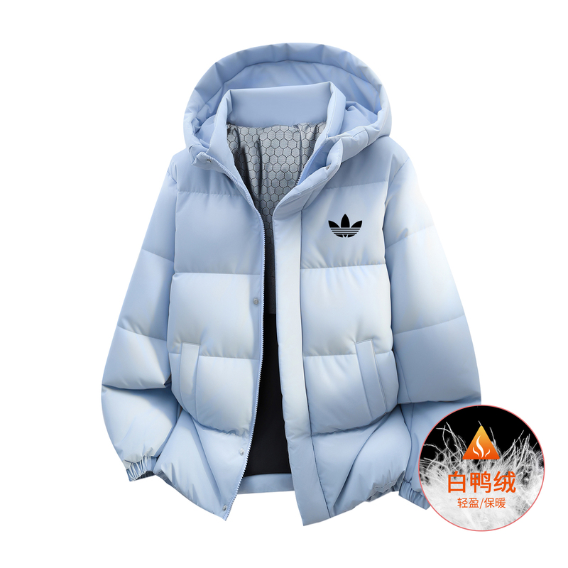 Ole Trendy Brand White Duck down Jacket for Boys and Girls, Children's Clothing, 2026 Winter New Hooded Warm Coat