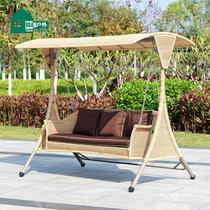 Outdoor Swing Cradle chair Indoor duo Adult Balcony Autumn Thousands Chair Patio Iron Art Swing Basket Rattan Chair Lift Chair