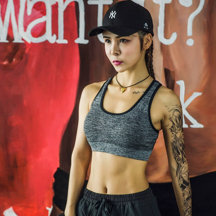 Mới yoga cường độ cao chống sốc thể thao làm đẹp trở lại đồ lót nữ tập thể dục áo ngực chạy áo ngực tập hợp áo ngực