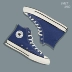 New Converse Navy Blue Trợ giúp cao thập niên 1970 Giày vải nam cổ điển 162055C giày sneaker trắng nam Plimsolls