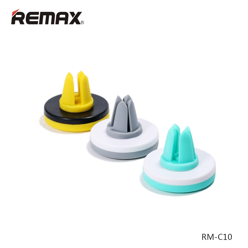 REMAX C10 mini air air socket khung xe điện thoại di động điều hòa không khí cổng sáng tạo đa chức năng tương thích phổ quát - Phụ kiện điện thoại trong ô tô