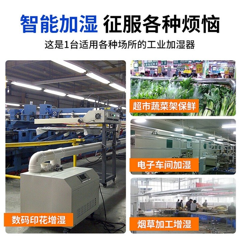 Dolexin Industrial Humidifier for Workshops and Factories, Spray Ultrasonic Humidifier for Commercial Use, Hot Pot, Fruit and Vegetable Preservation Atomization