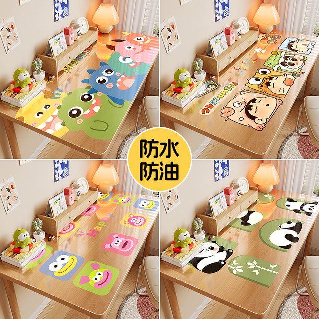 Children's student study table waterproof oil-proof tablecloth mat