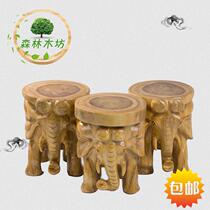 Incense Camphor Wood Root Carved and Elephant Bench wood Wooden Stool Wood stool Wooden Stool Solid Wood small Short stool for changing shoes stool