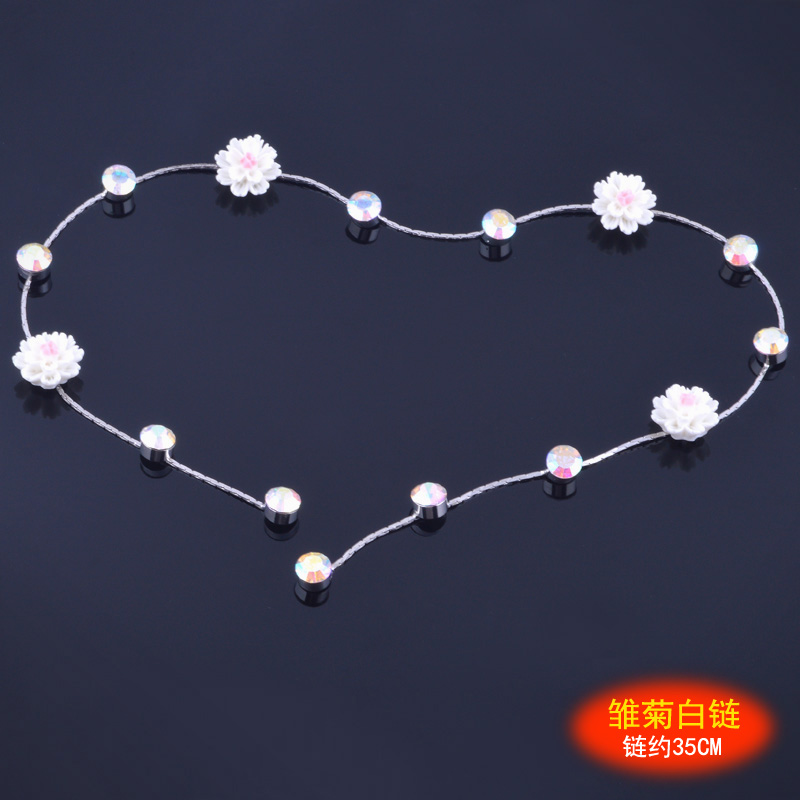 Hàn Quốc trẻ em chuỗi tóc cô gái người lớn hợp kim rhinestone đĩa tóc chuỗi phụ kiện tóc cô gái nhỏ công chúa chuỗi trang sức cài tóc cho bé gái