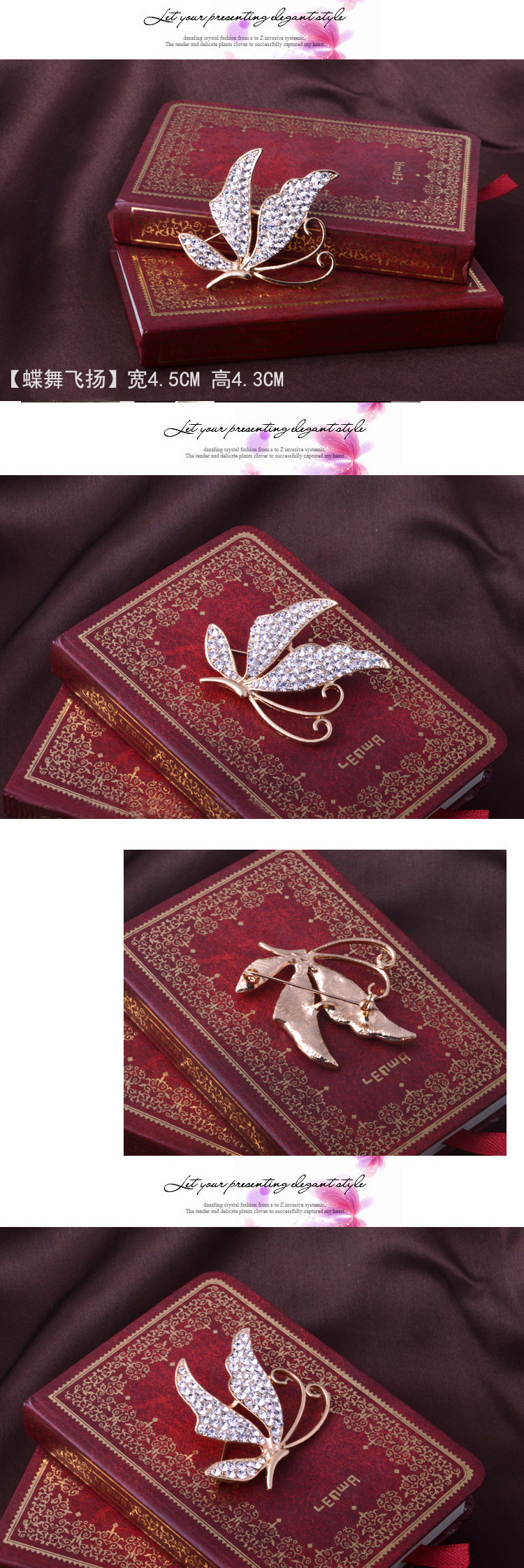 Thời trang retro mắt mèo pha lê trâm cài nam và nữ phù hợp với áo khoác áo len cardigan pin lớn với phụ kiện huy hiệu