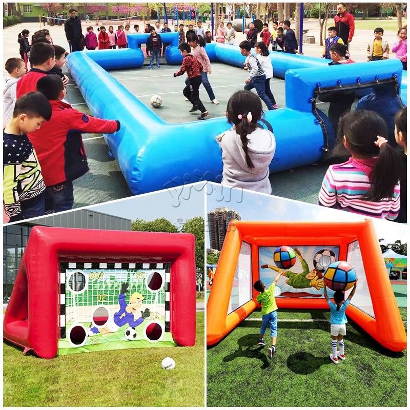 Fun Games inflatable football flying target outdoor expansion props football door new equipment dynamic five rings