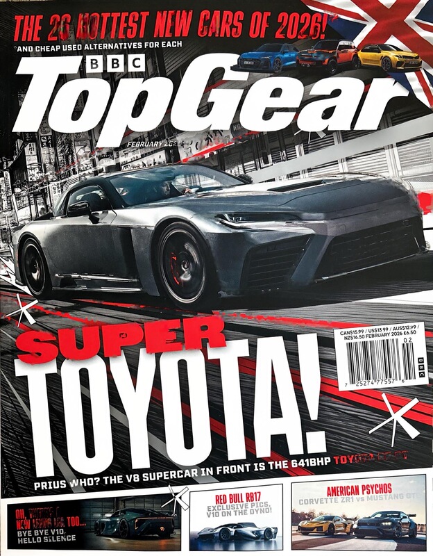 In Stock Bbc Topgear February 2026 British Edition Car Magazine In Stock Bbc Topgear February 2026 British Edition Car Magazine
