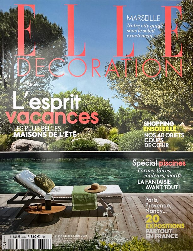 In Stock: Elle Decoration July/August 2026 Issue, French Edition, Home & Design Architecture Magazine In Stock: Elle Decoration July/August 2026 Issue, French Edition, Home & Design Architecture Magazine