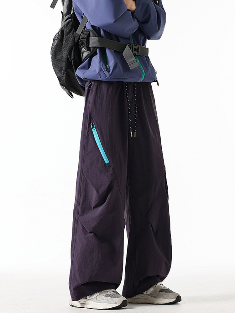 Autumn and Winter Outdoor Cargo Pants, Loose Straight-Leg Casual Pants for Women, Multi-Pocket Slimming Pants, Windproof and Waterproof Trendy Pants