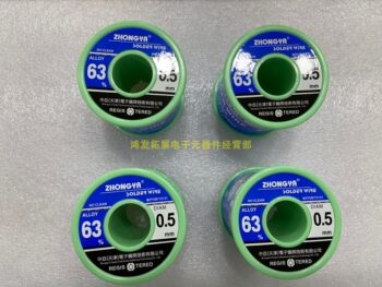 Tianjin Zhongya Solder Wire 500g High Purity No-Clean 63% Solder Wire 0.5mm 0.8mm 1.0mm Leaded