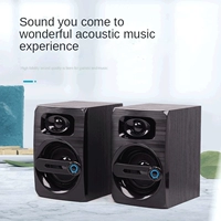 Wood 2.0 Multimedia Desktop Speakers USB Active Laptop Speak