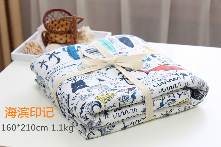 Bông Bọ Cạp đan chăn bông đơn mảnh chăn đôi 150 mét / 1.6 / 180m sinh viên mềm - Quilt Covers 	chăn phao siêu nhẹ	