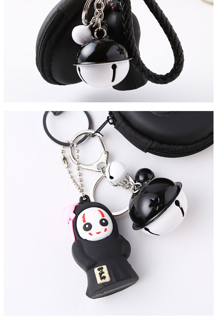 Spirited Away No Face Male Bell Trang trí Coin Purse Đa chức năng Girl Key Bag Coin Bag Lễ sinh nhật tinh tế ví da nam cao cấp