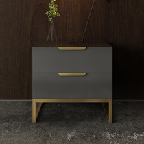 Van Da Light Lavish Stainless Steel Bed Head Cabinet Minima Bedroom Bed Head Cabinet Modern Multifunction Storage Containing Cabinet