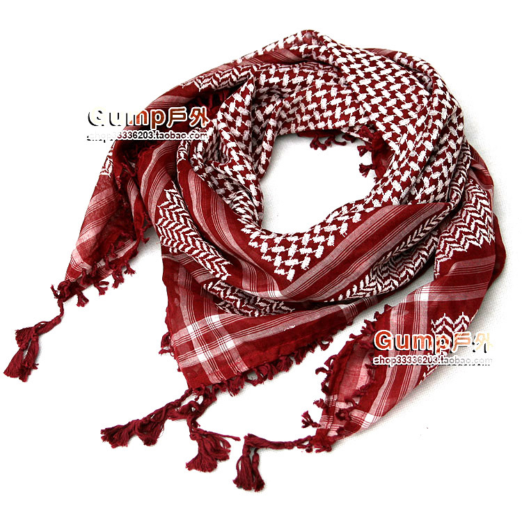 Foreign Trade Export, Purple-Red Base Fabric with White Jacquard, Square Scarf, Face Towel, Scarf, Neck Scarf, for Both Men and Women