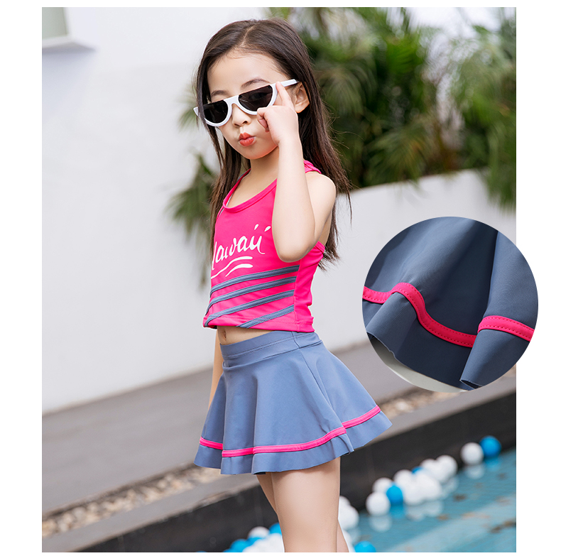 Áo tắm cho trẻ em gái Chia bé trong váy bé trai công chúa váy boxer bảo thủ che bụng đồ bơi bé gái mua do boi cho be