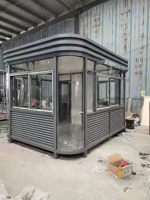 Community classification environmental protection House stainless steel garbage kiosk custom steel structure mobile collection booth