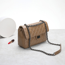 2020 new full sheepskin womens bags leather rhombus chain womens bags Europe and the United States high-end womens bags