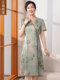 Jiangnan Story Mama-Kleid 2025 Sommer Neues High-End-Mami-Kleid mittleren Alters und älterer Menschen, edles, elegantes, leichtes, luxuriöses Mama-Kleid
