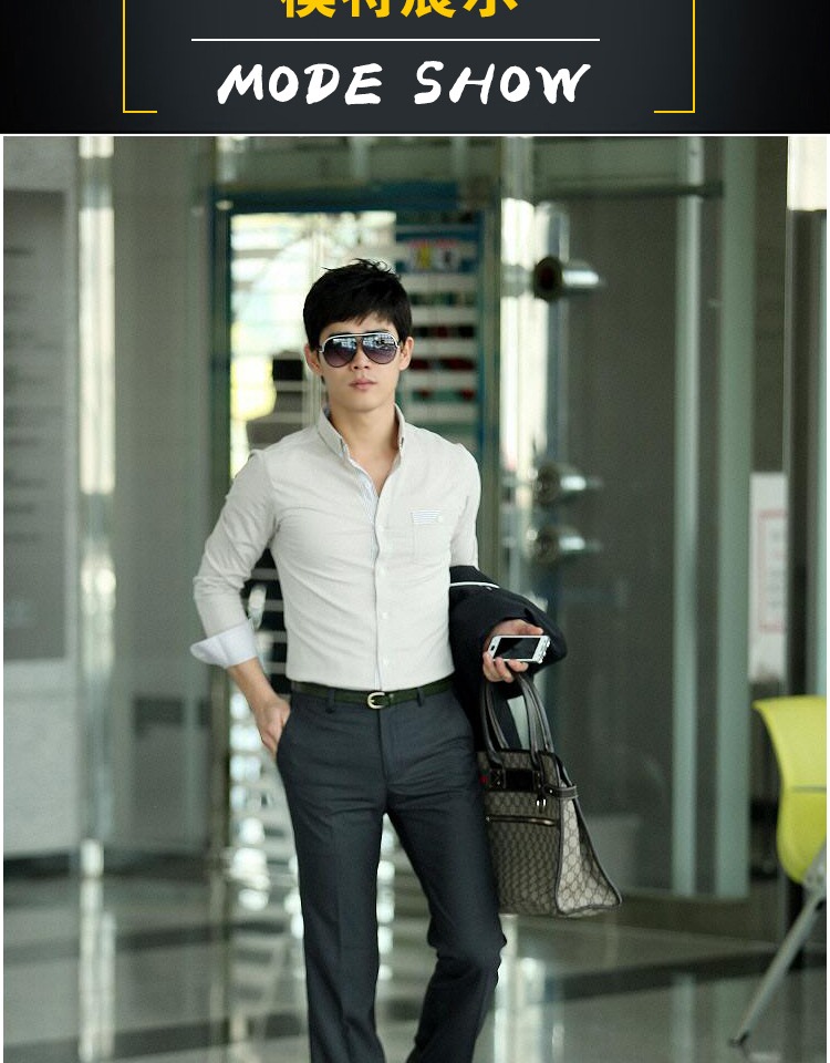 Quần ống loe nam màu xám quần mùa thu đông mới Slim phiên bản Hàn Quốc của quần ống rộng nam nguyên bản cộng với quần nhung Anh quần tây
