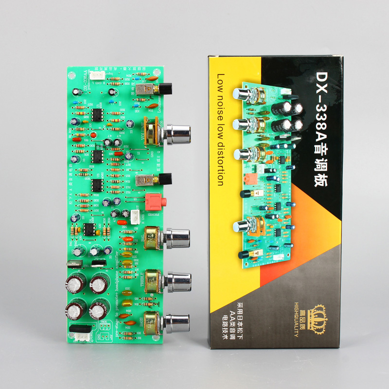 DX-338 amplifier front tone board Noise reduction enhanced bass plug headset multi-function DIY front tone