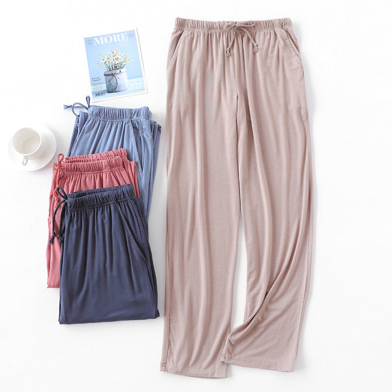 Lady Sleeping Pants Summer Long Pants Modale Thin Air Conditioning Pants Home Pants Loose Home Pants Casual Outwear