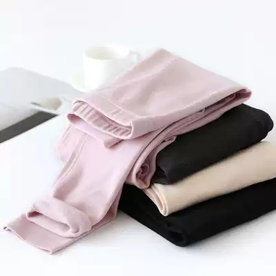 Fever De velvet warm pants women's single piece sanitary pants plus velvet no trace tight body pants inside pants