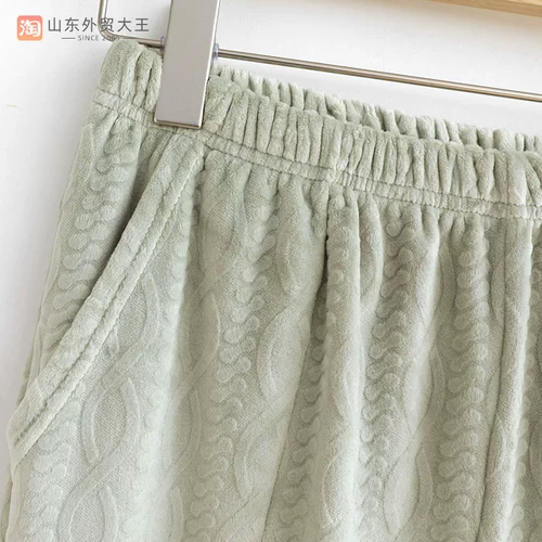 Бархатные мужские фланелевые флисовые удерживающие тепло штаны для влюбленных для отдыха, свободный крой