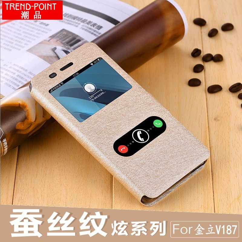 Gionee GN5001 mobile phone protective case Gionee GN5001S flip leather case Gionee V187 protective sleeve ultra-thin gh5OO1